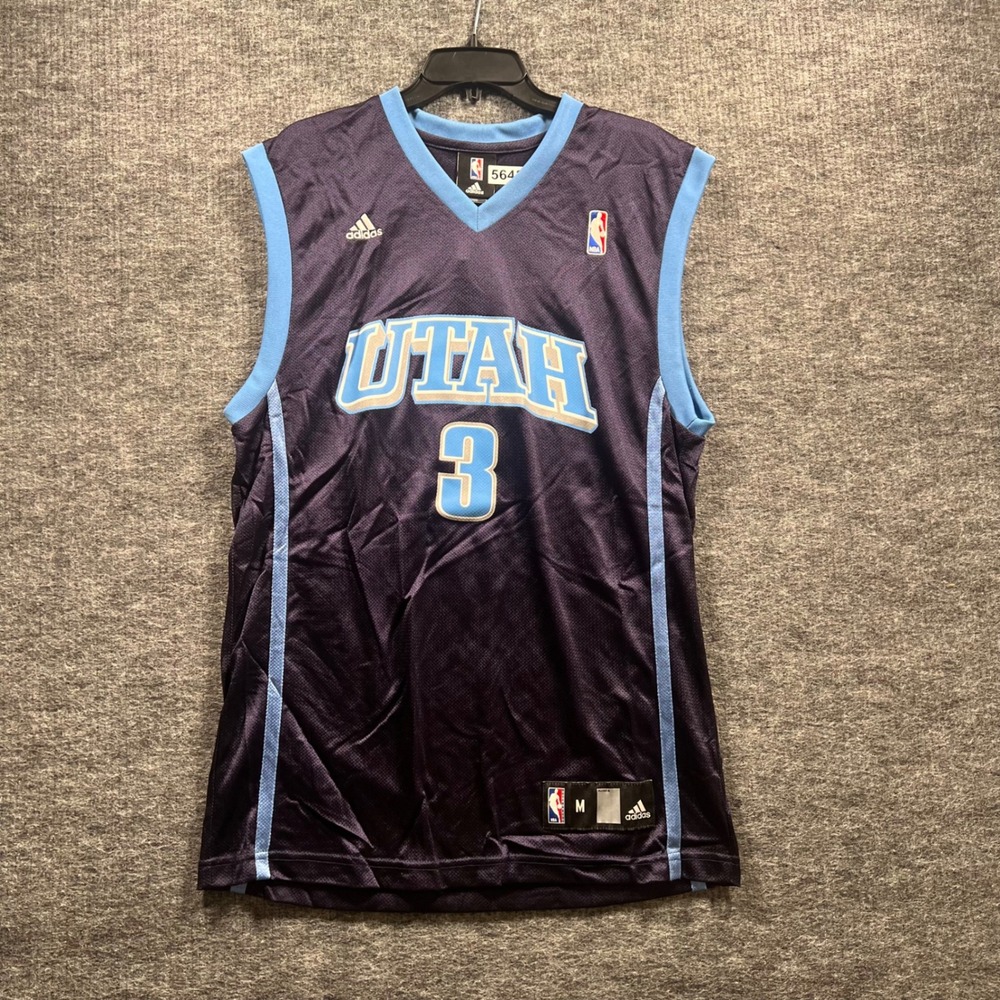 Adidas NBA Utah Jazz Eric Maynor 3 Jersey Navy Blue Mens Medium Basketball
